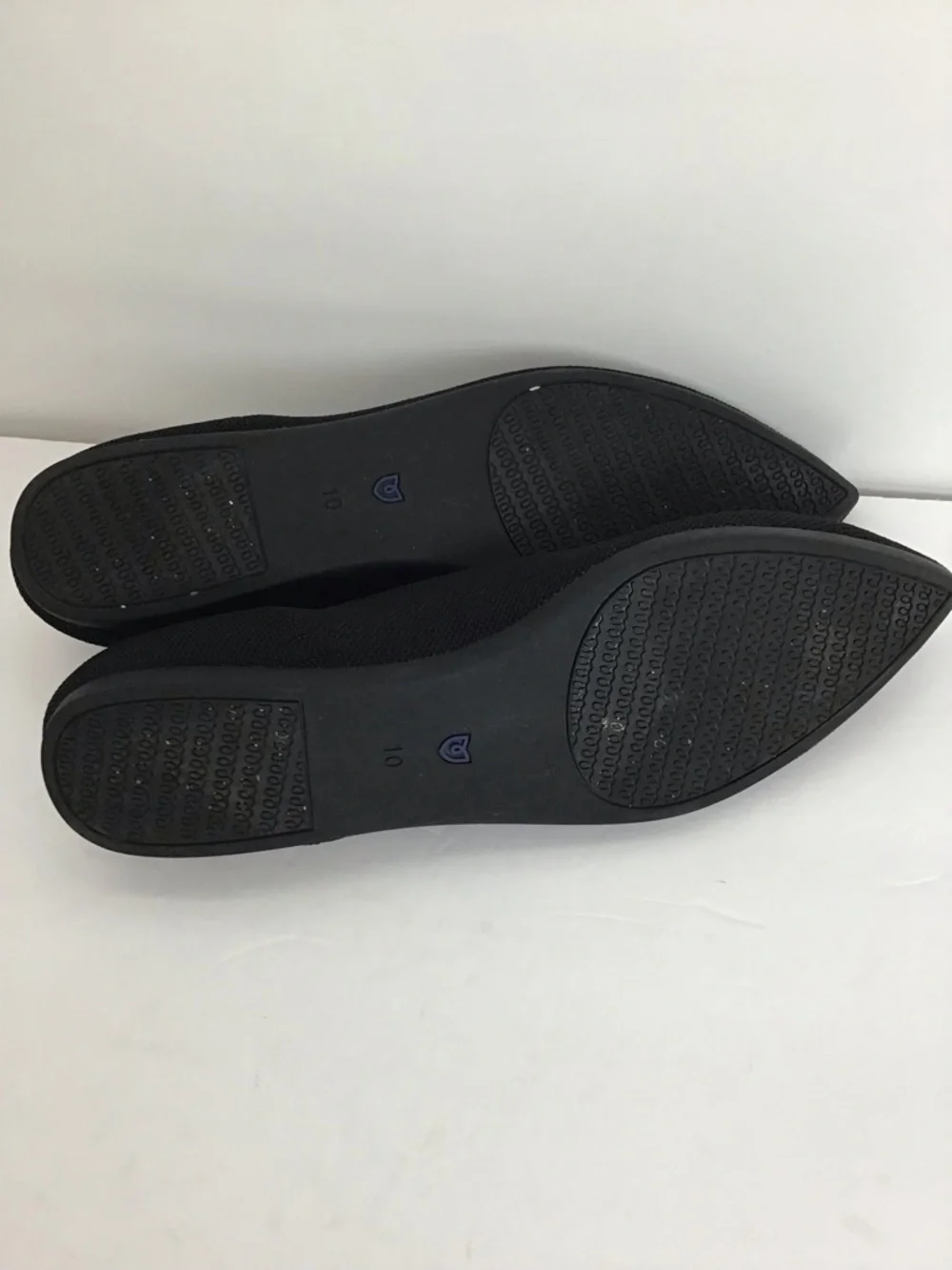 Rothy’s Women’s The Point II Flats Slip-On Comfortable Washable Black Size 10W